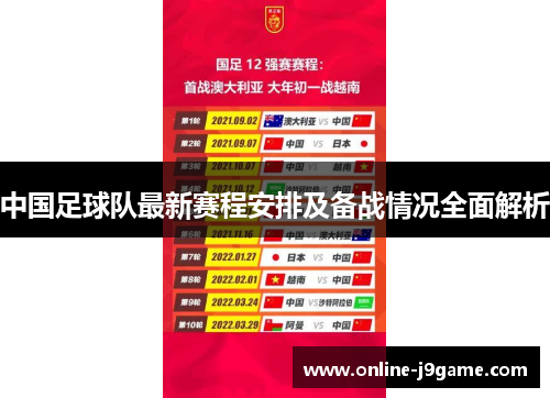 中国足球队最新赛程安排及备战情况全面解析 中国足球队最新赛程安排及备战情况全面解析